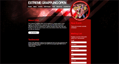 Desktop Screenshot of extremegrapplingopen.com